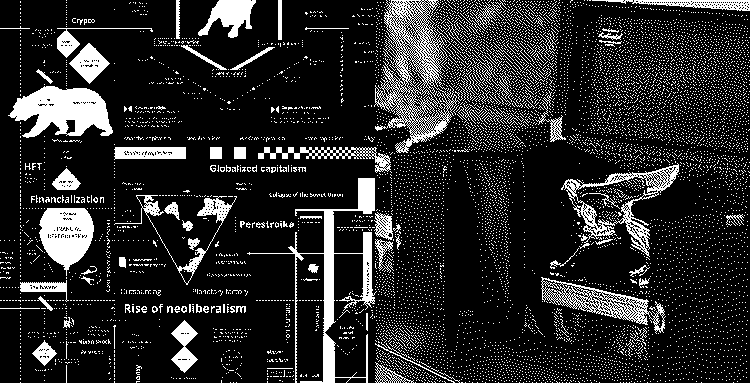 A dithered image with the Calculating Empires map next to the award itself